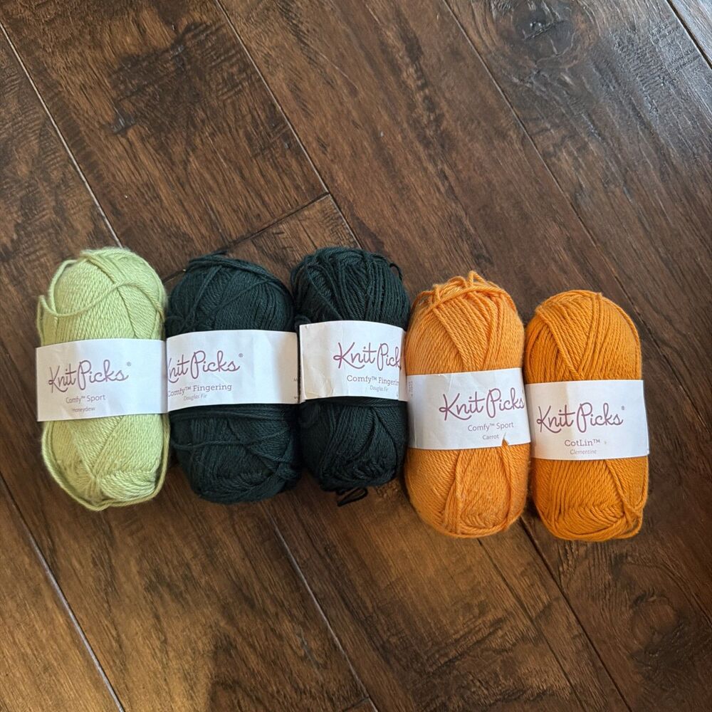 5 Knit Picks “Comfy Fingering” Color Mixed See Pics
